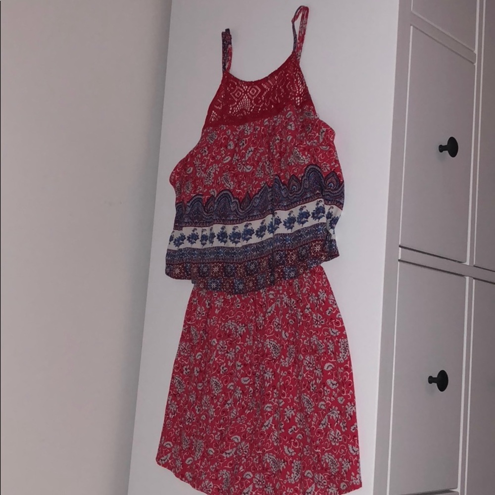 High neck romper